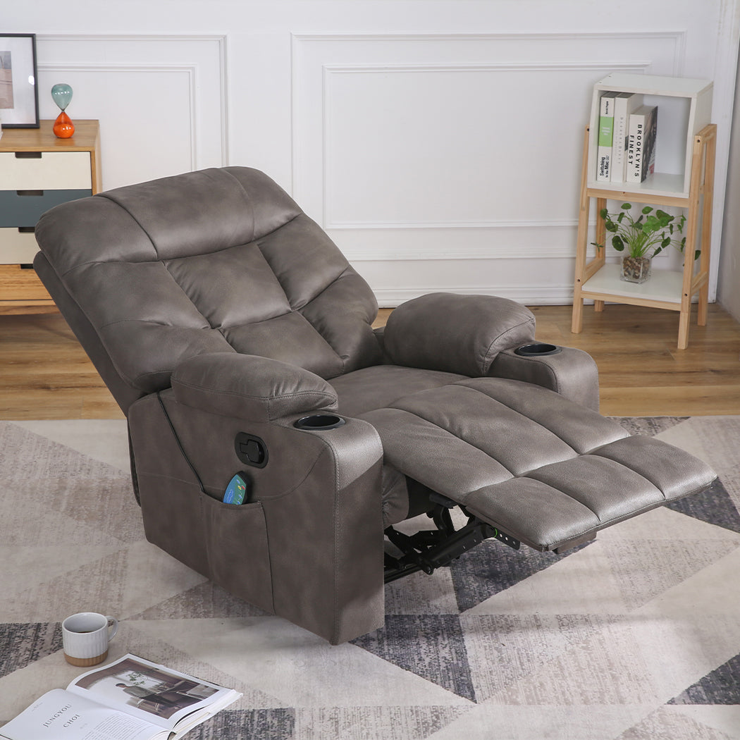 Electric Massage Chair Recliner Chair Heated 8-point Lounge Sofa Armchair - image8