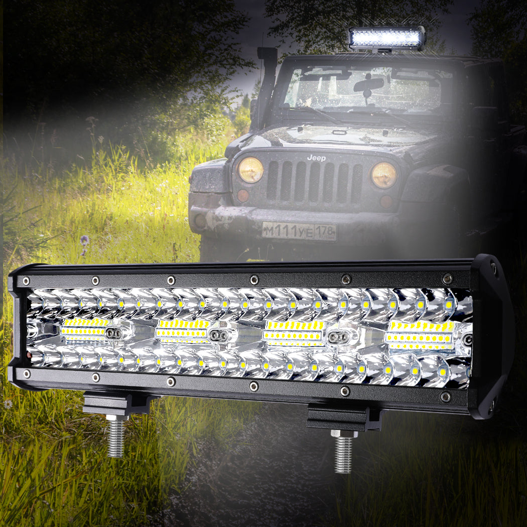 LED Light Bar Work Flood Spot Beam Lamp Offroad Caravan Camping Strip Lights240W - image8