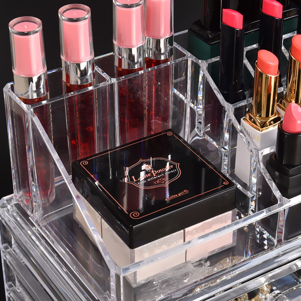 Cosmetic 8 Drawer Makeup Organizer Storage Jewellery Holder Box Acrylic Display - image4