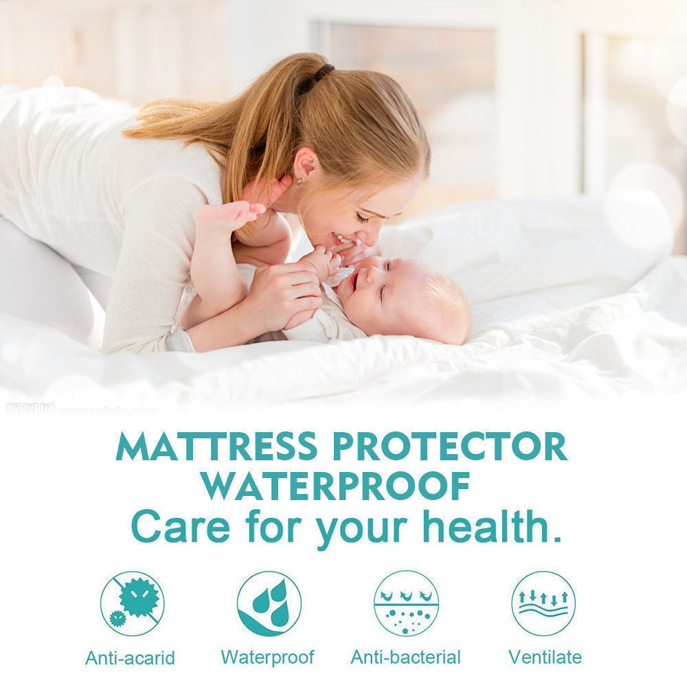 Fully Fitted Waterproof Microfiber Mattress Protector in Double Size - image4