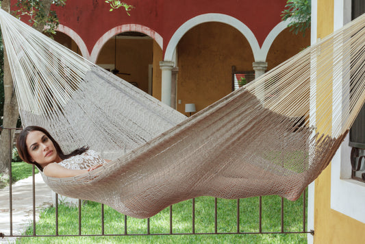 King Size Outdoor Cotton Hammock in Dream Sands - image1