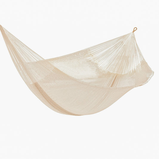 Mayan Legacy King Size Super Nylon Mexican Hammock in Cream Colour - image1
