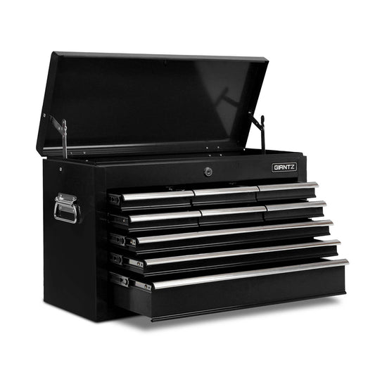 9 Drawer Mechanic Tool Box Storage - Black - image1