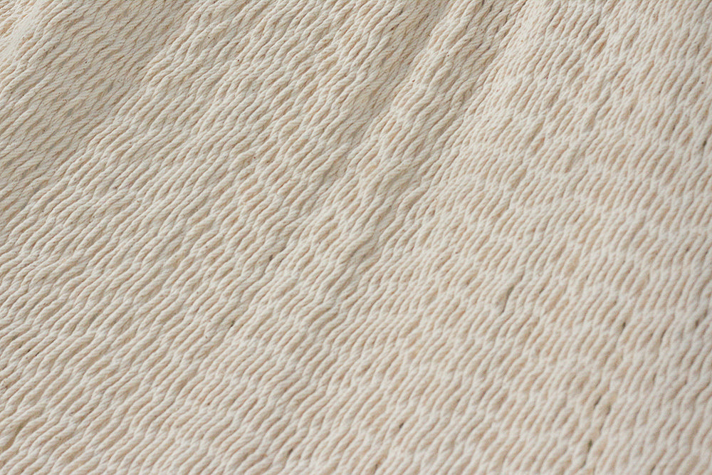 Deluxe Outdoor Cotton Mexican Hammock  in Cream Colour Queen Size - image3