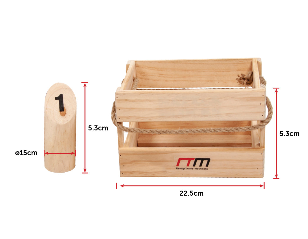 Number Toss Wooden Set Outdoor Games with Carry Case - image7